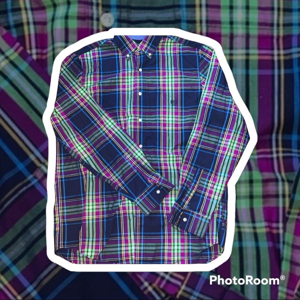 Chaps purple button down shirt men’s large